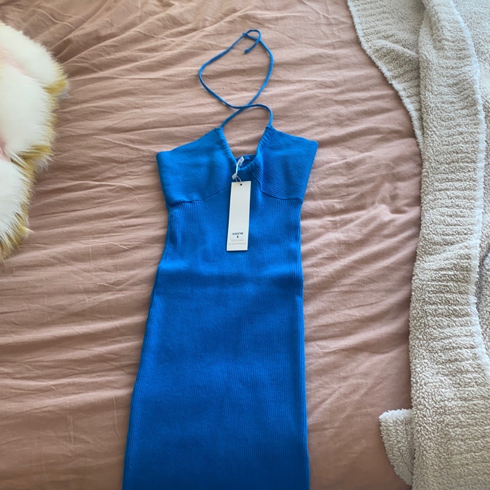 HELLO MOLLY cobalt blue mini dress